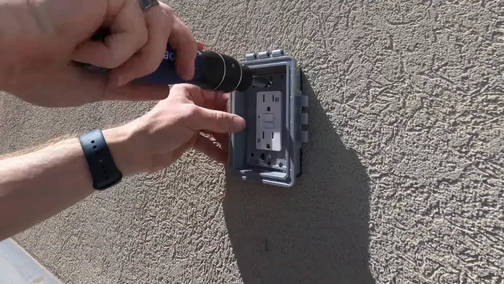 how to install outdoor outlet