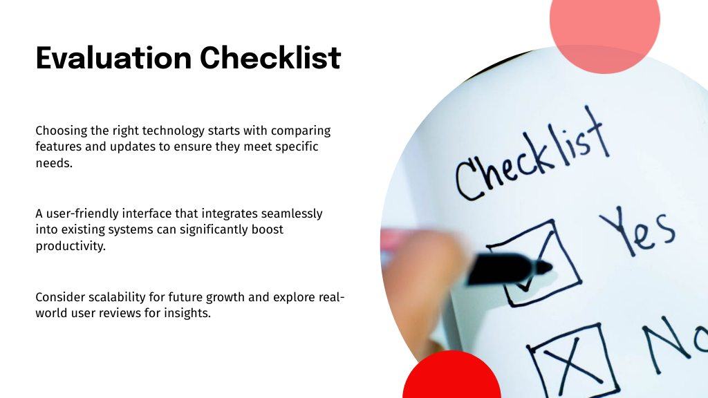 Evaluation Checklist