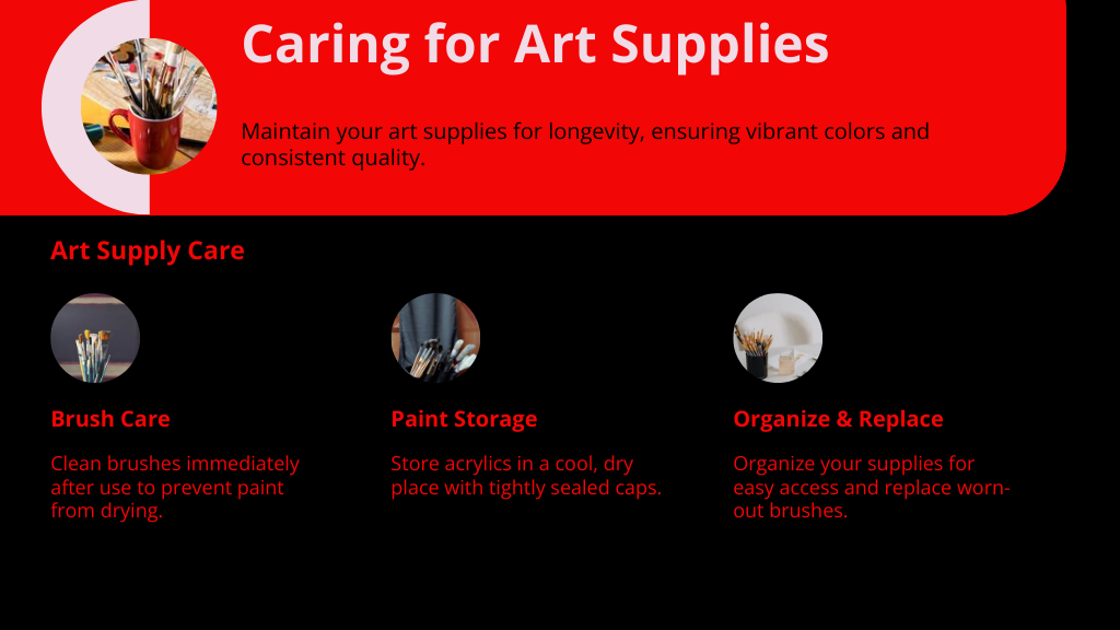 Caring for Art Supplies