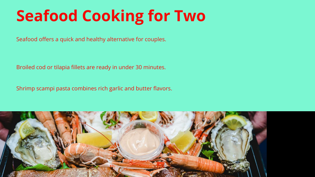 Seafood Cooking for Two