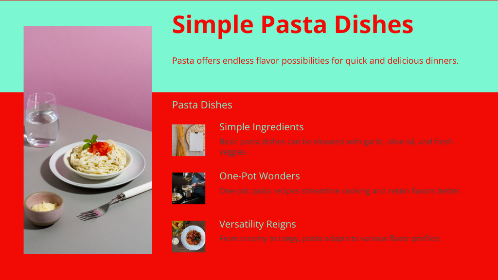 Simple Pasta Dishes