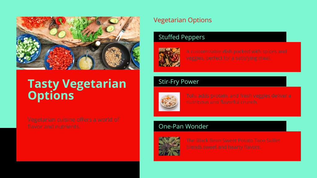 Tasty Vegetarian Options