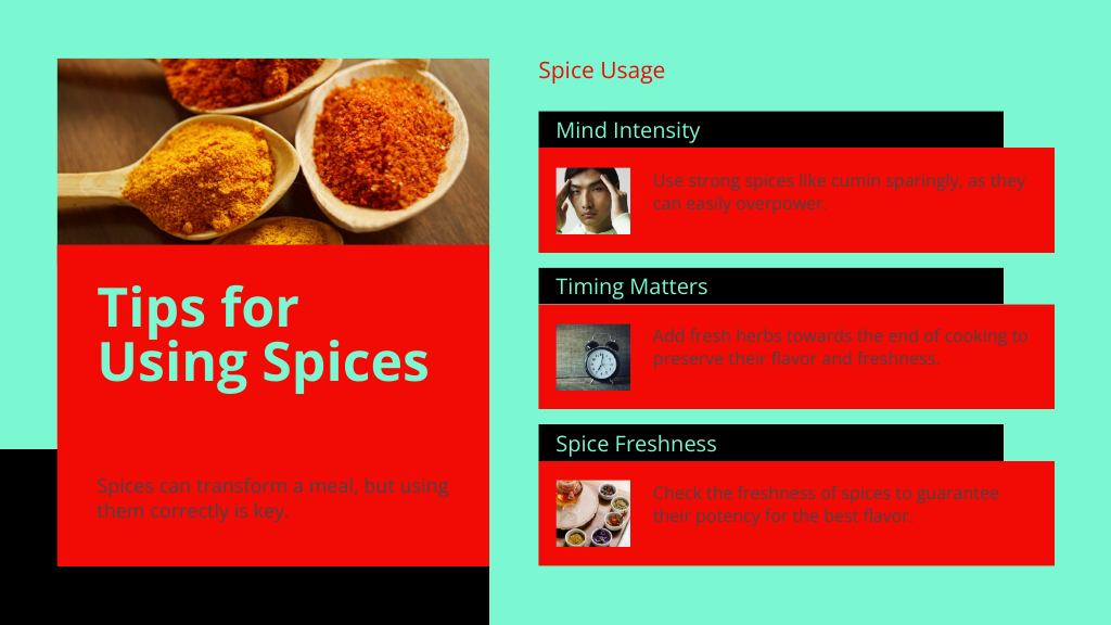 Tips for Using Spices