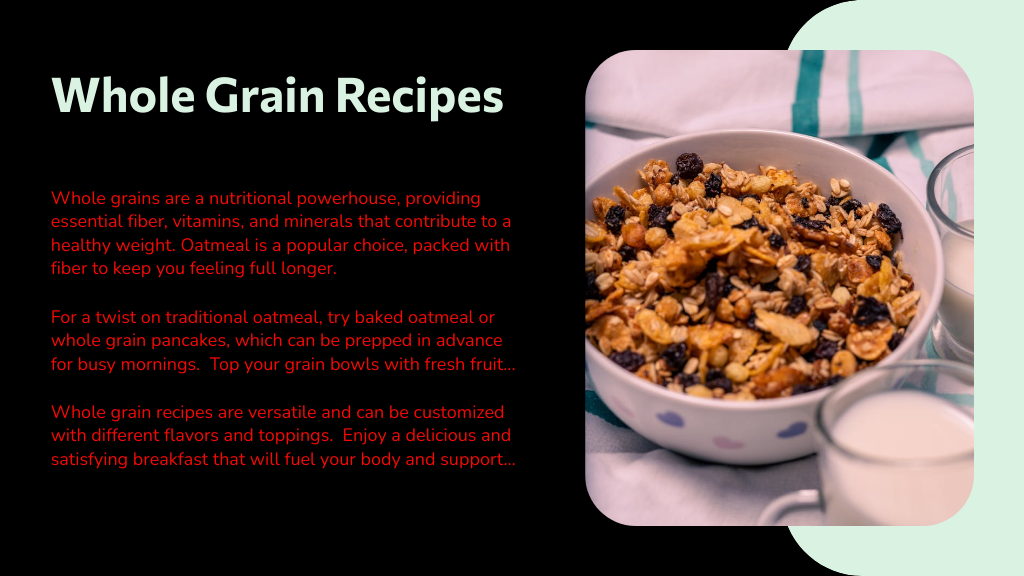 Whole Grain Recipes