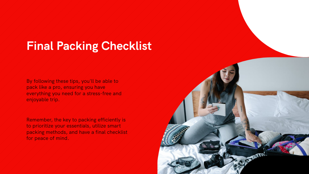 Final Packing Checklist Final Packing Checklist